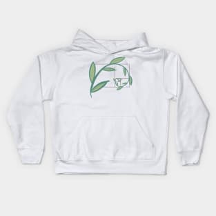 Fibonacci spiral plant Kids Hoodie